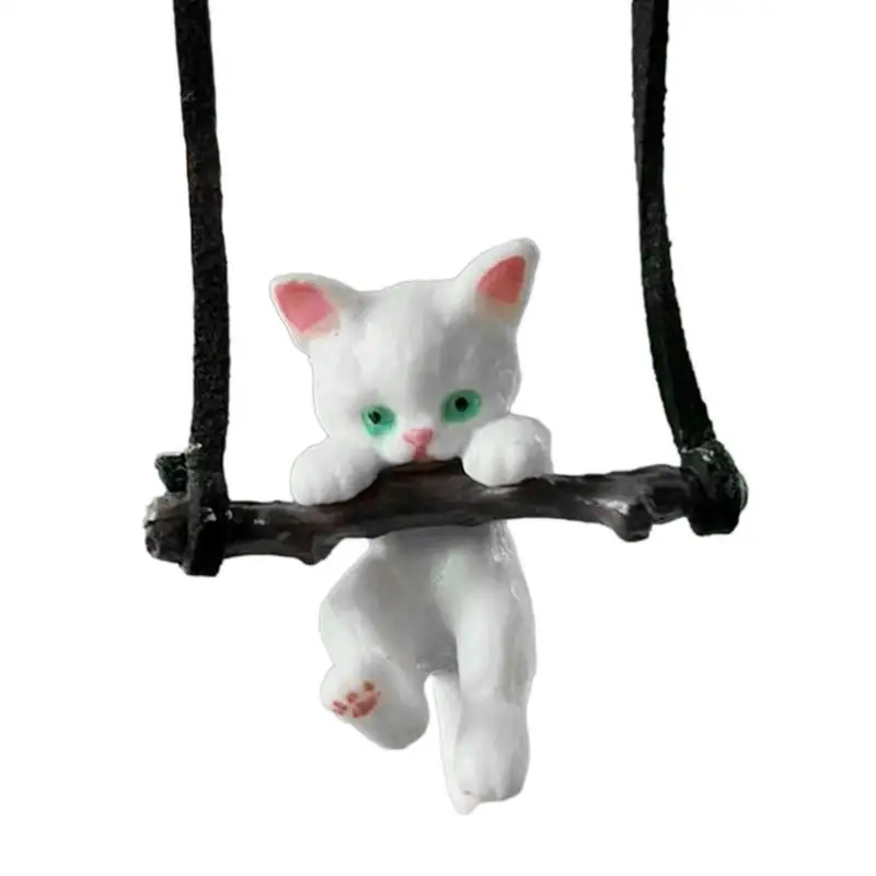 

Подвеска в виде кота для автомобиля, украшение для зеркала заднего вида, подвесная декорация, аксессуары для салона автомобиля, подарок на день рождения для взрослых