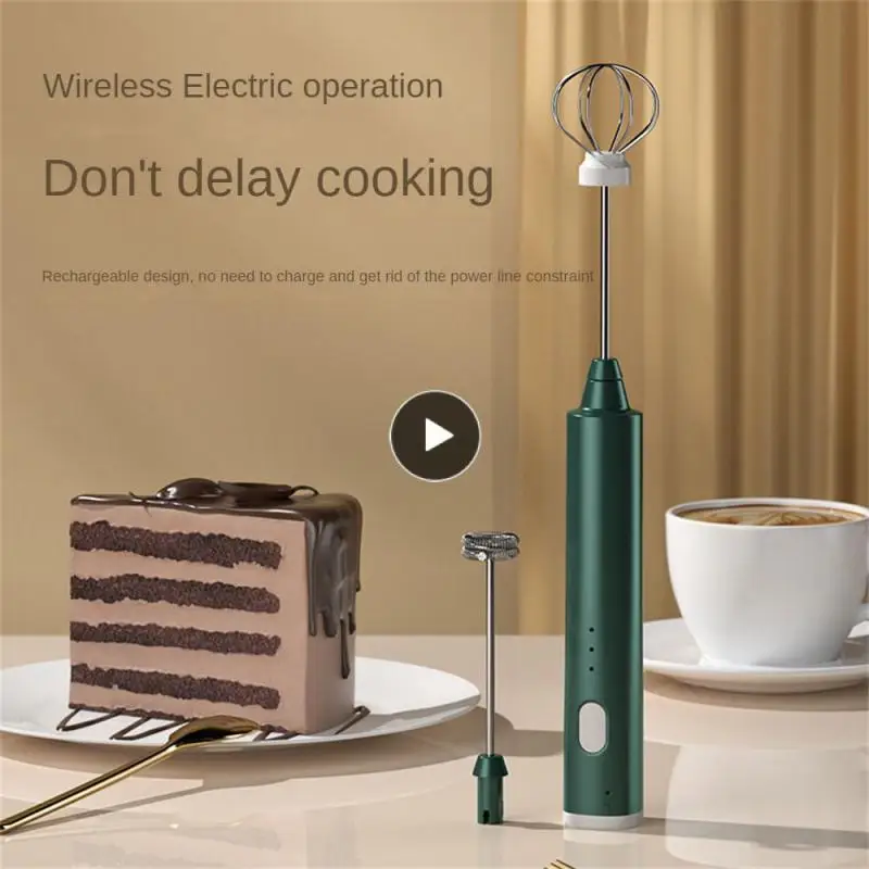 

Cappuccino Bubble Drink Stir Bar Whisk Creative Wireless Creamer Whisk Household Handheld Egg Beater Coffee Whisk Mixer Electric