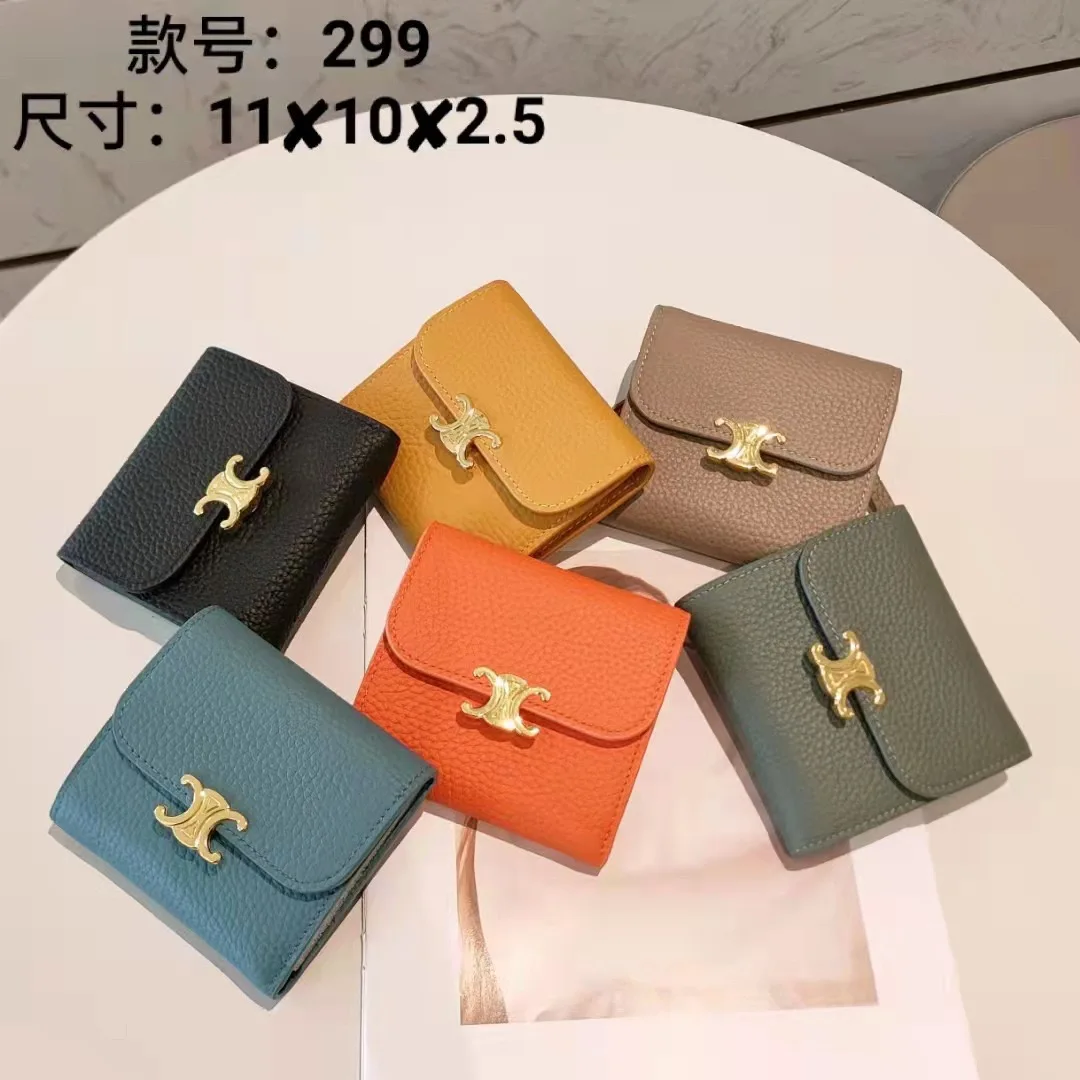 

CHMK Women Short Wallet Fashion Luxury Brand Leather Purse Ladies Card Bag for Women Clutch Female Purse Money Clip Wallet 2023