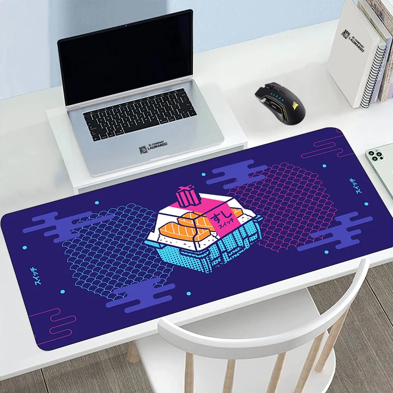 

Carpet Japanese Art Sushi Suitchi Sushi Shaft Body Large Mouse Pad Kawaii Desk Mat Keyboard Gamer Cabinet Gaming Accessories Rug