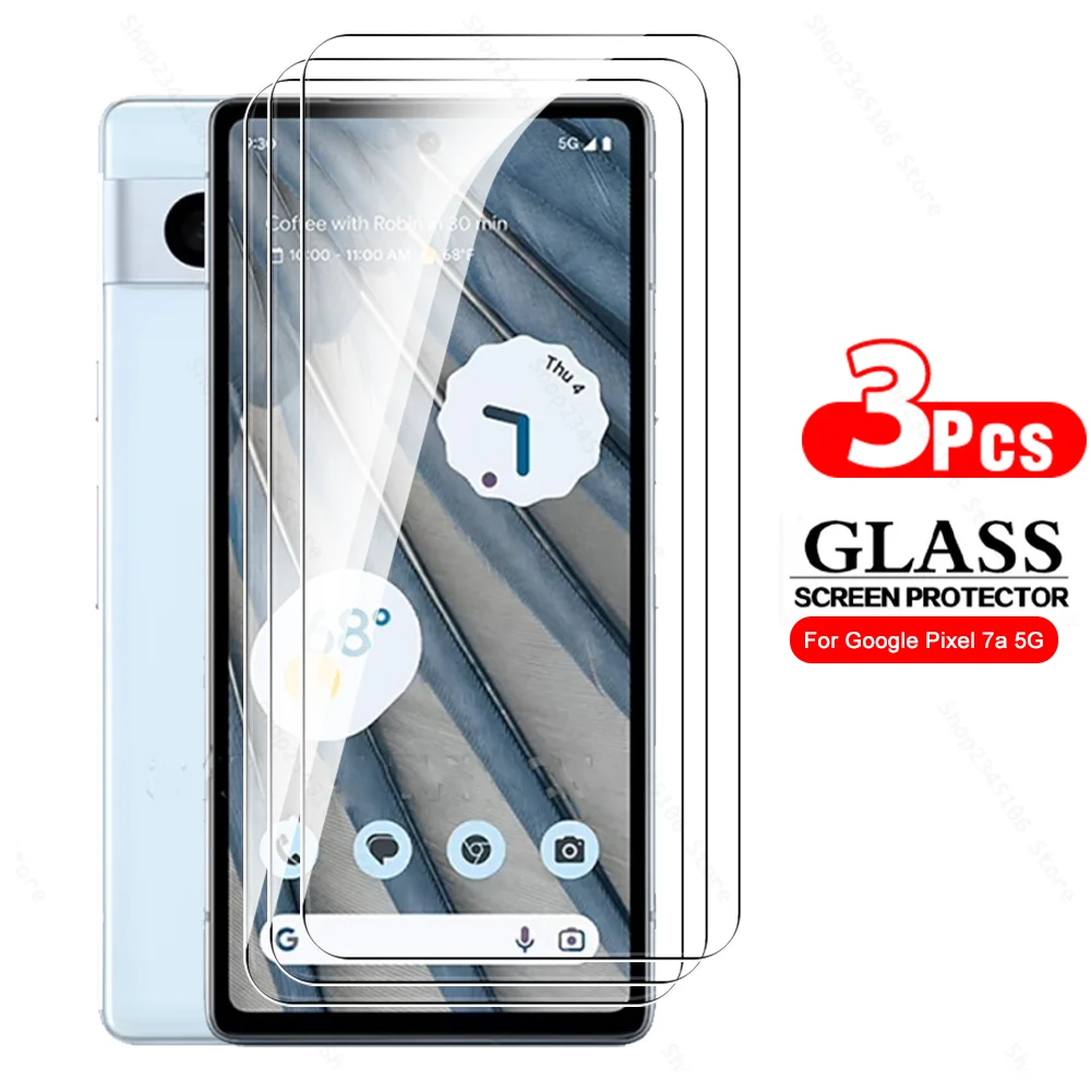 

3pcs Glass Screen Protector For Google Pixel 7a 7 6a 6 5G Tempered Glass Googe Pixel7 A Pixel7a Pixel6 Pixel6a Armor Guard Film