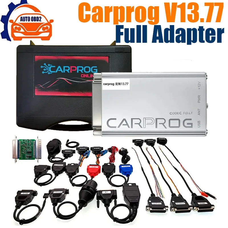 

Professional ECU Chip Tunning Tool Carprog Online Version V13.77 V10.93 V8.21 Full Set Car ECU Programmer 21 Adapters