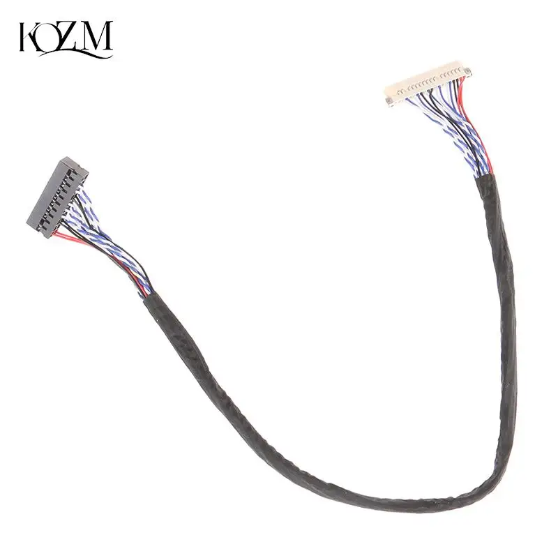 Universal 20Pin DF19-20-D8 1ch Signal 8 Bit LCD Screen Driver Board Line LVDS Screen Cable 1mm Pin Pitch 250mm