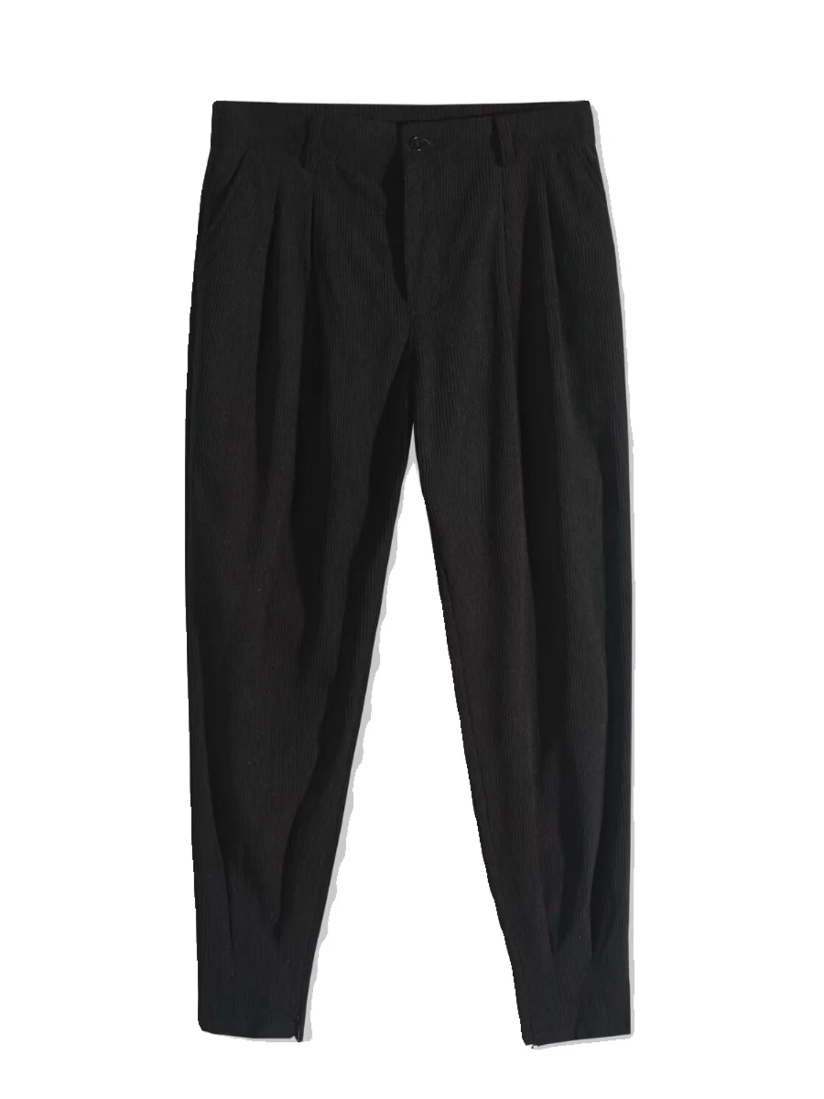 Spring and Autumn New Corduroy Pants Men's Harlan Casual Radish Design Sense Suit trousers TikTok Same Sle Ankle-Tied...