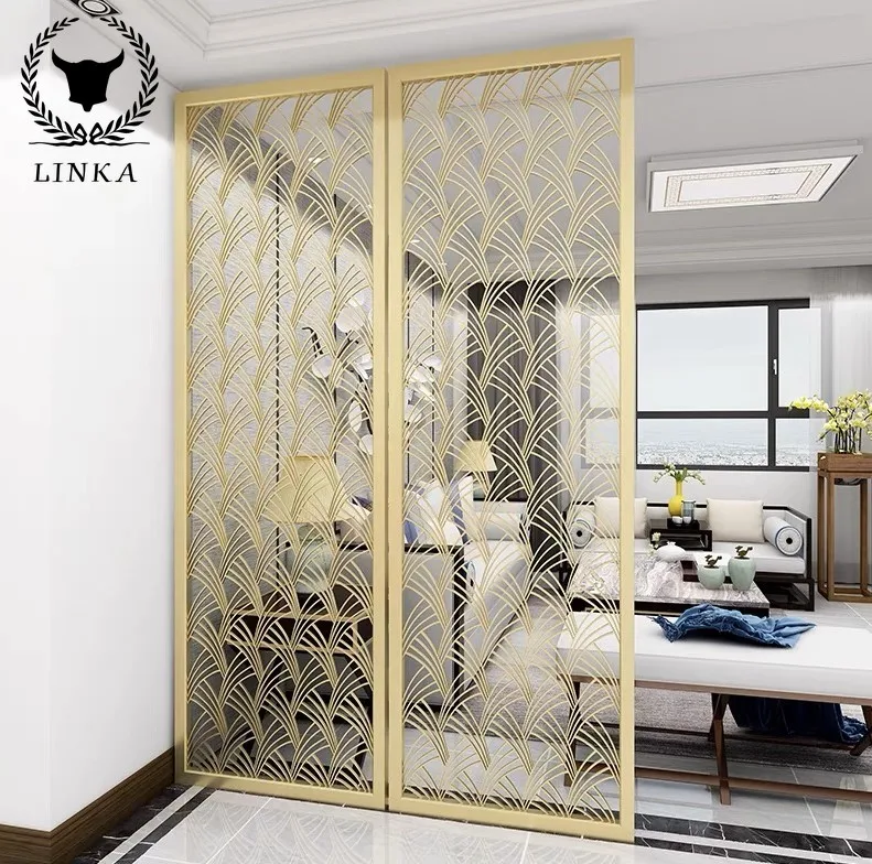 

SUS 304 201 Light luxury Home Interior Hotel Decorative Room Divider Modern Partition dividers screens