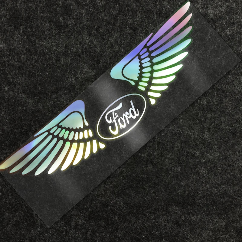 

Красочные лазерные крылья ангела, автомобильные наклейки, украшения, автотовары для Ford Focus 2 3 1 MK2 MK3 MK1 Fusion Kuga Mondeo Escape Ecosport