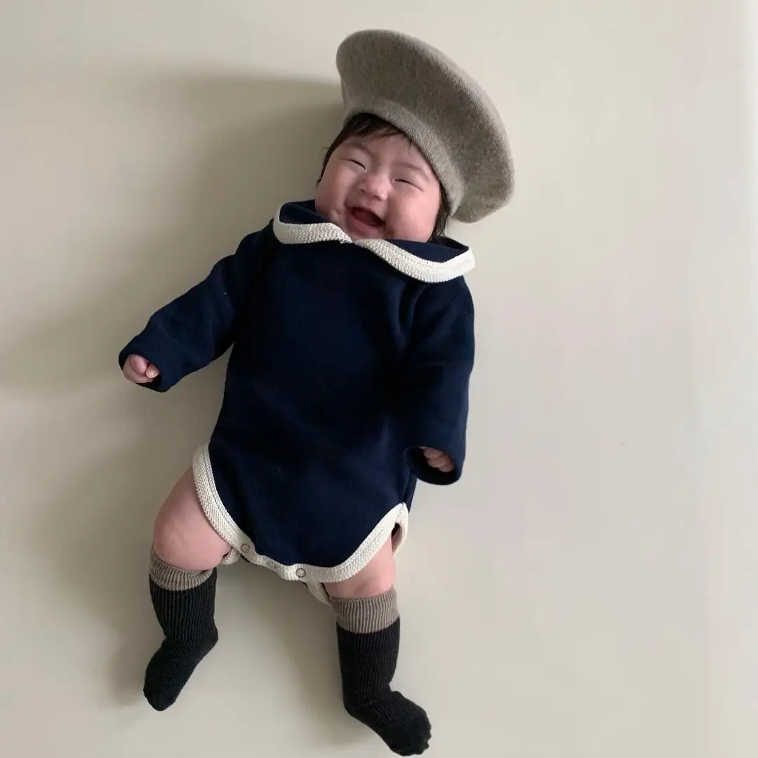 

Осенний Детский свитер RealShe, комбинезоны для новорожденных, одежда для маленьких девочек, вязаный Свободный пуловер с длинным рукавом, комб...