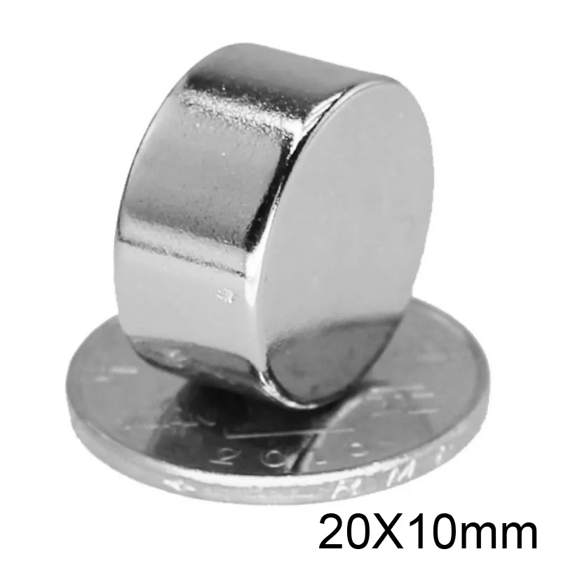 

1/2/5/10/20pcs 20x10 Powerful Magnets 20mmx10mm Permanent Round Magnet 20x10mm Neodymium Magnetic Super Strong Magnet 20*10