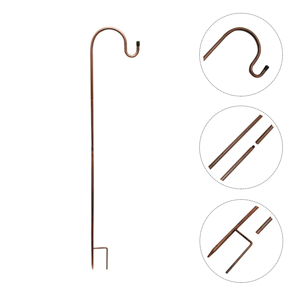 

1pc Pathway Lantern Hooks Hanging Stake for Birder Feeder Garden Hanger Garden Stake Hanger Shepherd Stakes