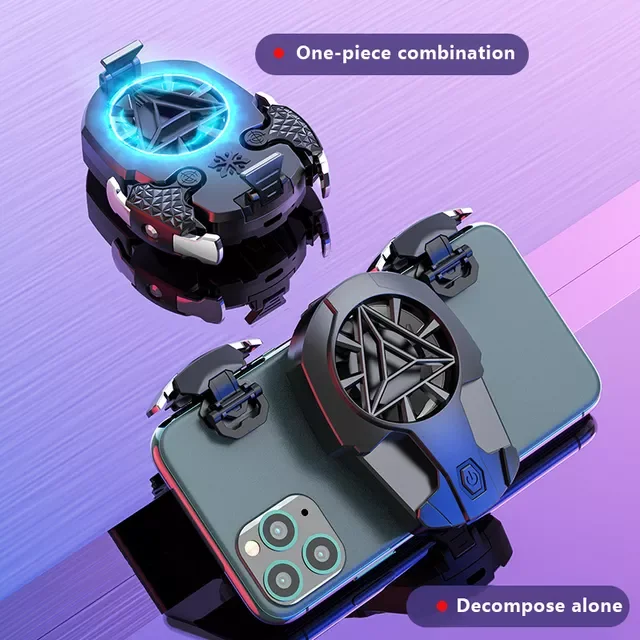 

Eating chicken artifact mobile phone radiator plug-in combination kit combo, air-cooled auxiliary device with dot device