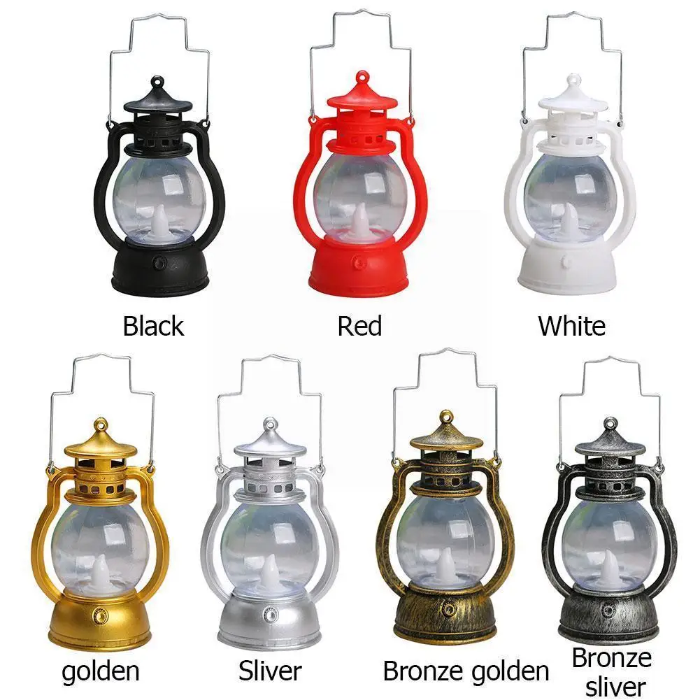 

Retro Handheld Oil Lamp Vintage Kerosene Lamp Outdoor Antique Iron Lamp Oil Camping Bronze Quality Decoration High Lanterns F8s0