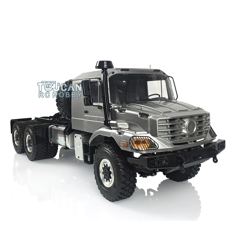 Tractor todoterreno a Control remoto para niños, juguete de Metal JDM 157 1/14, 6x6, modelo de camión con eje diferencial, H17202-SMT7