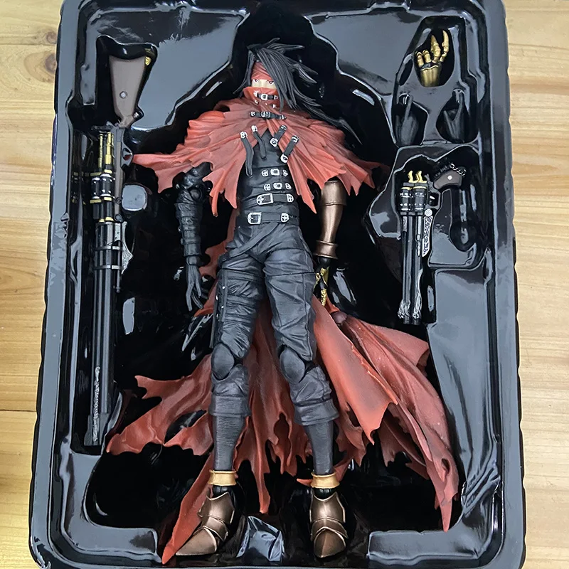 Dirge of Cerberus: 28 см Play Arts Vincent Valentine Фигурка Аниме Коллекционная модель игрушки в
