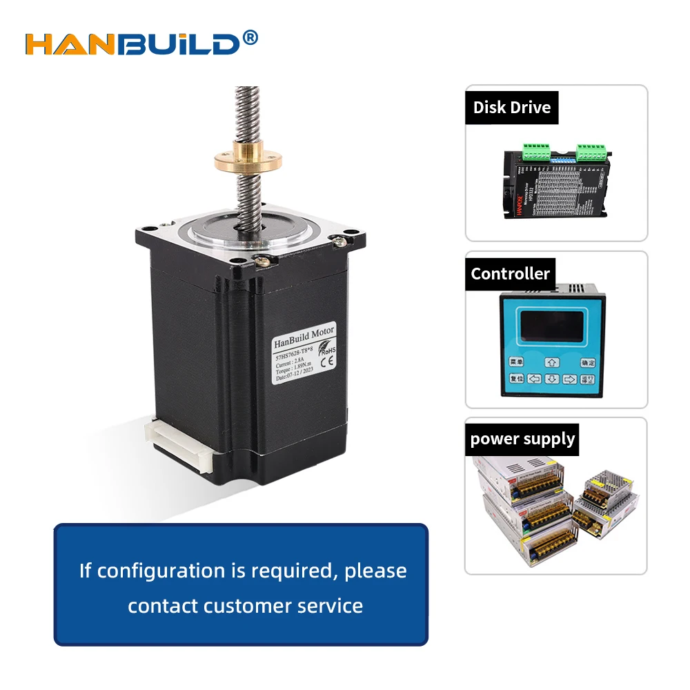 Винт Nema23 шаговый двигатель 165 унций 56 мм 2 8 А 1 НМ 23HS7628-T8 для различных аксессуаров