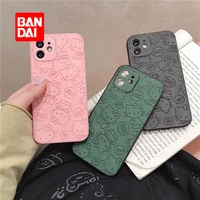 bandai cartoon phone protective case for iphone 13 13pro 12 12pro 11 pro x xs max xr 7 8 plus kawaii covers anti drop soft shell