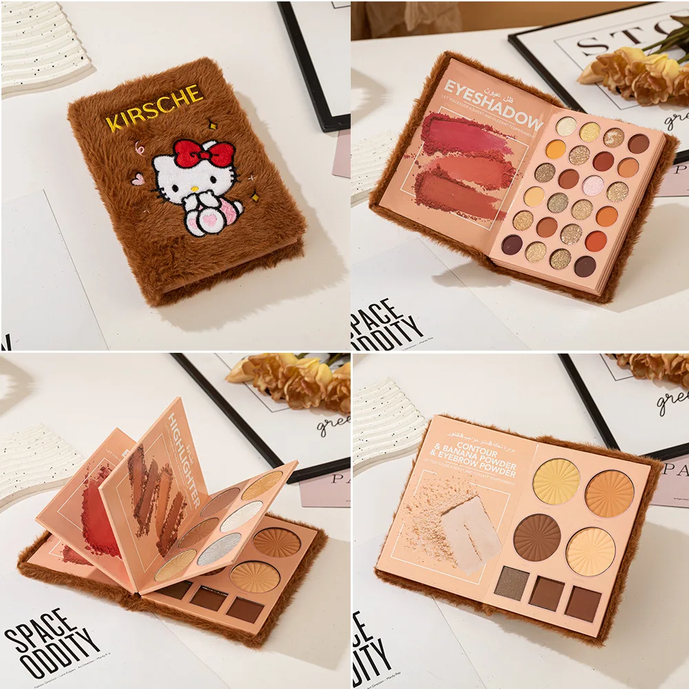 Новая мультяшная плюшевая пластина для теней век универсальная макияжа в стиле