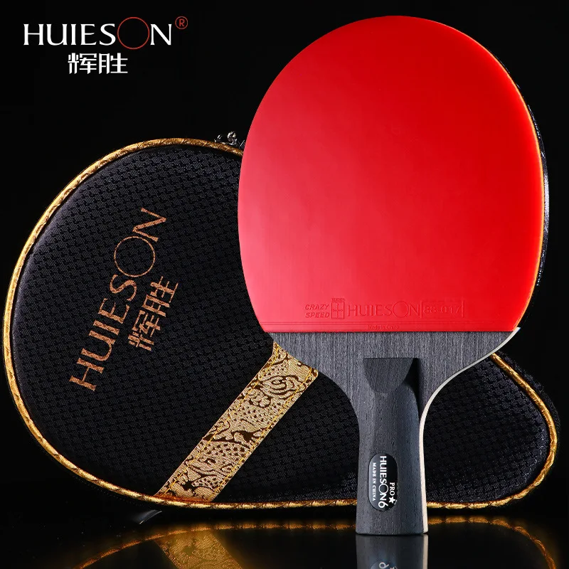 

Ракетка для настольного тенниса HUIESON 6 Star Up класса d, профессиональная ракетка для пинг-понга, супермощная ракетка высокого класса