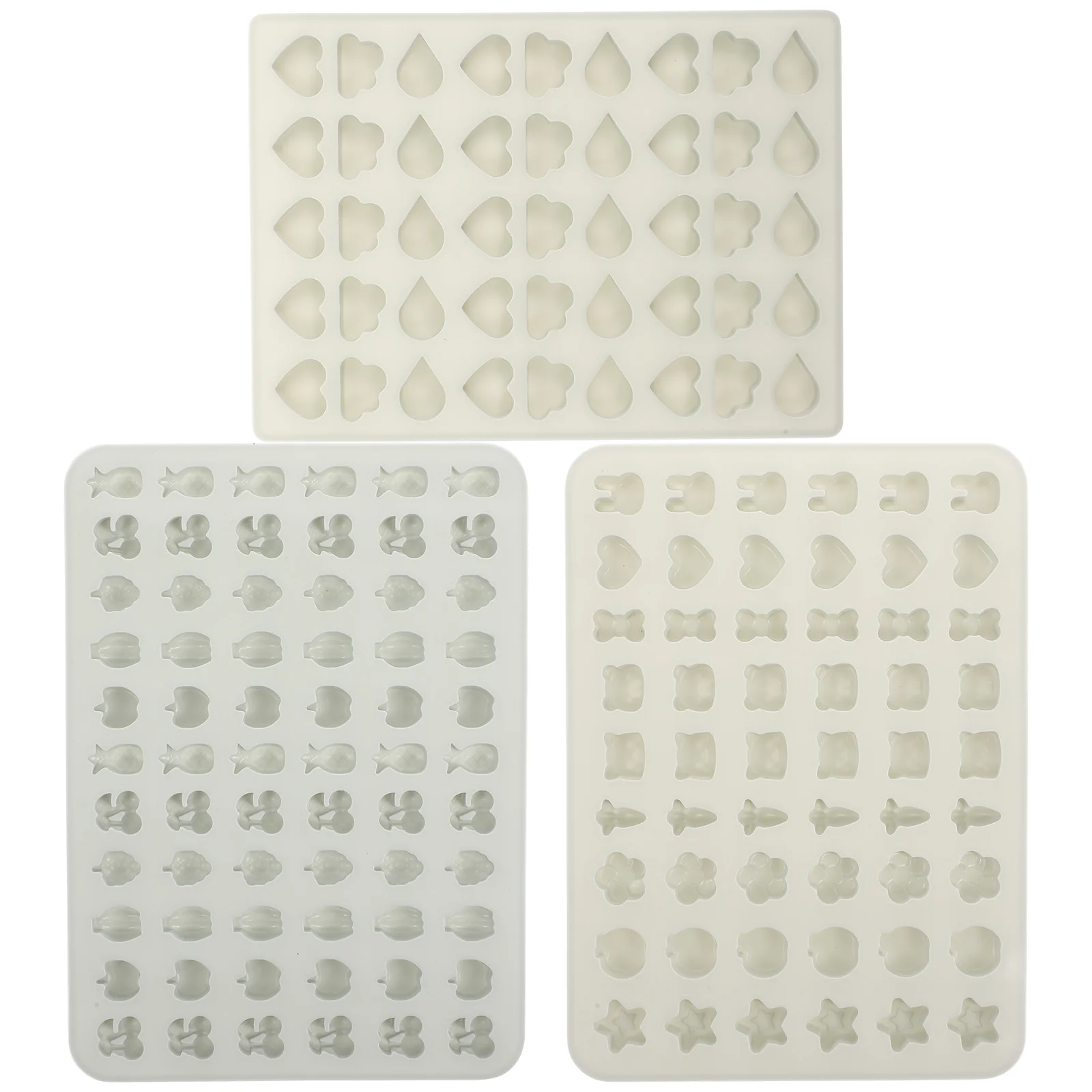 

3Pcs Chocolate Molds Jelly Candy Funny Cake Fondant for Cookie Candy