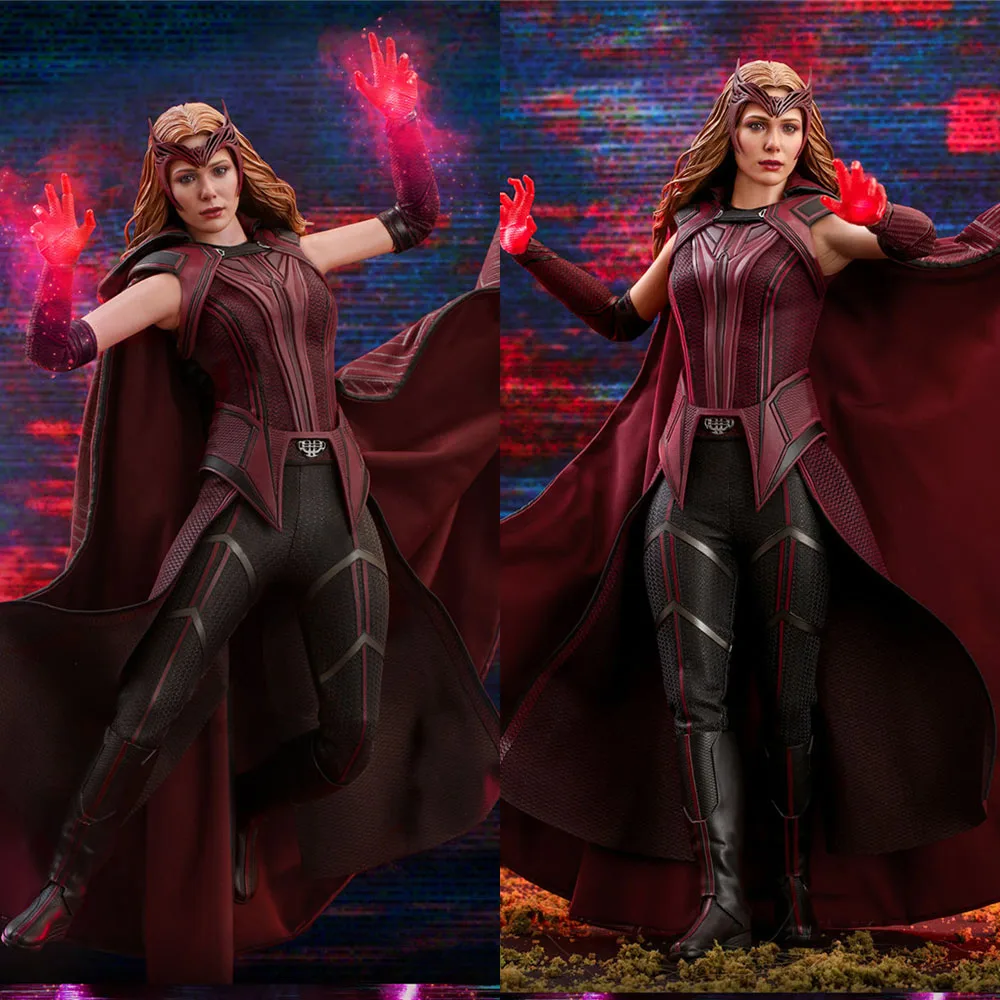 

In Stock Hottoys TMS036 1/6 Scale Full Set Collectible Witch Wanda Movie Character 12'' Female Soldier Action Figure Model Doll