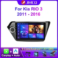 jmcq 2 din android 11 car multimedia player for kia rio 3 2011 2016 2din stereo gps navigation 4g carplay autoradio radio