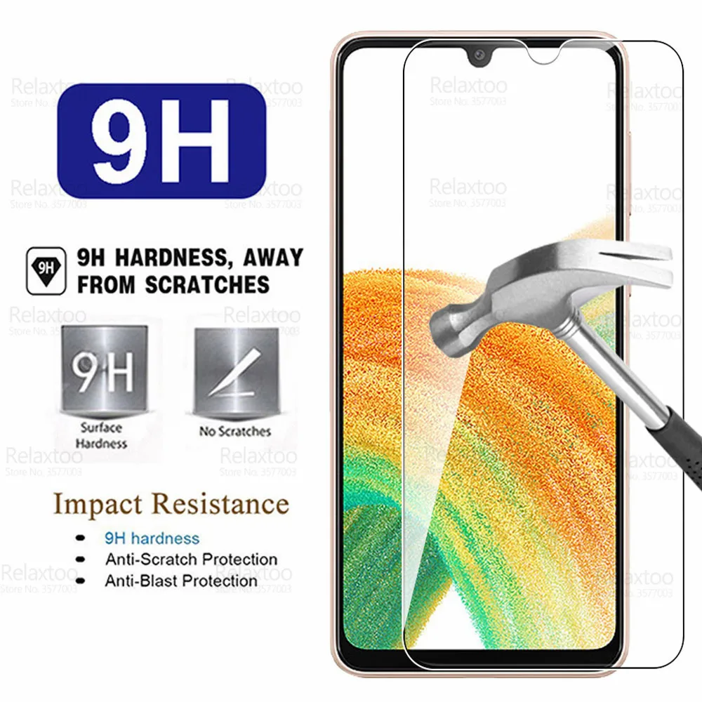 3pcs tempered glass for samsung galaxy a33 glass screen protector samung a 33 5g sm a336b 6 4 gaurd armor phone protective film free global shipping