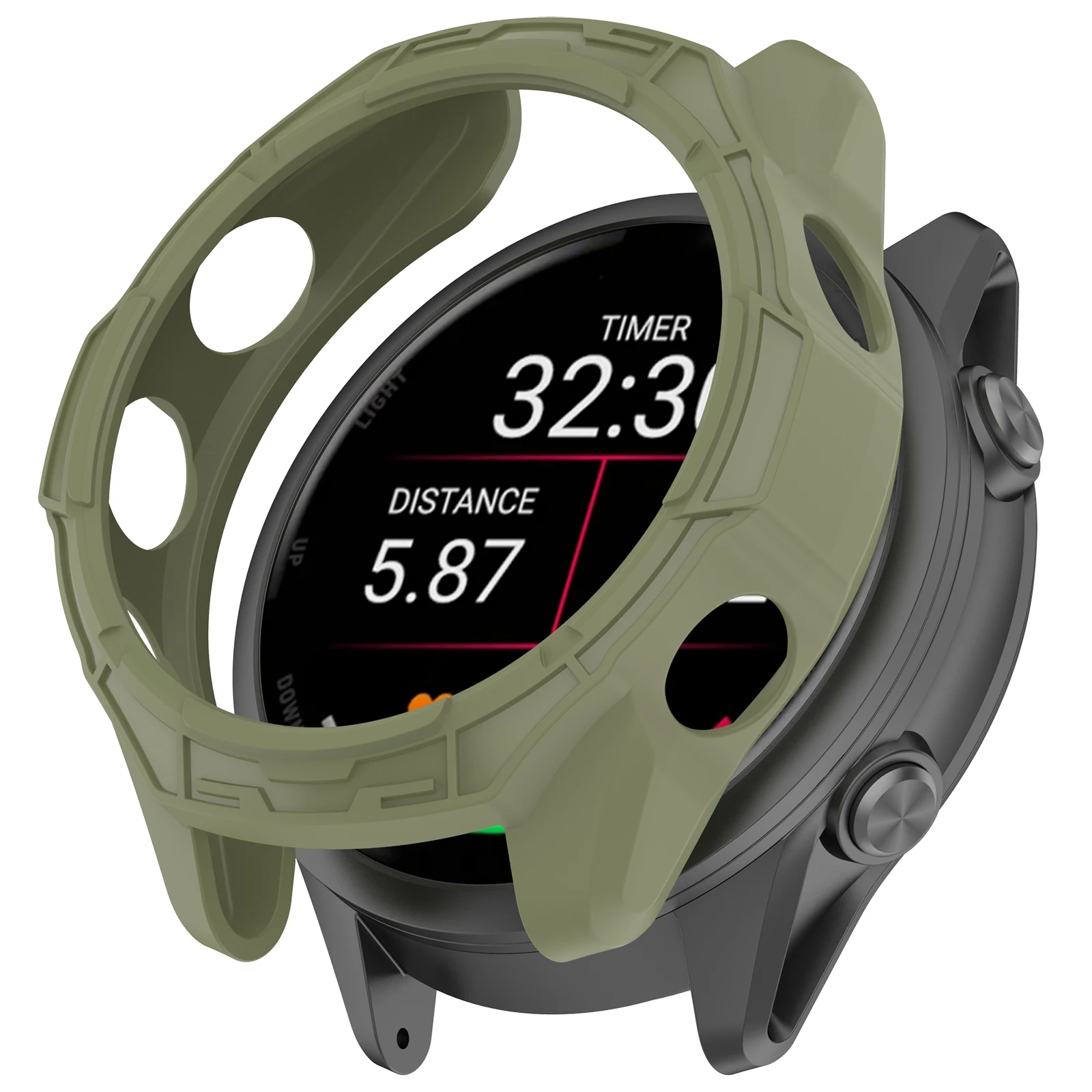Фото Силиконовый чехол для смарт-часов Garmin Forerunner 70, защитная пленка для экрана, универсальный бампер для Garmin Forerunner 170, аксессуары для чехлов №2