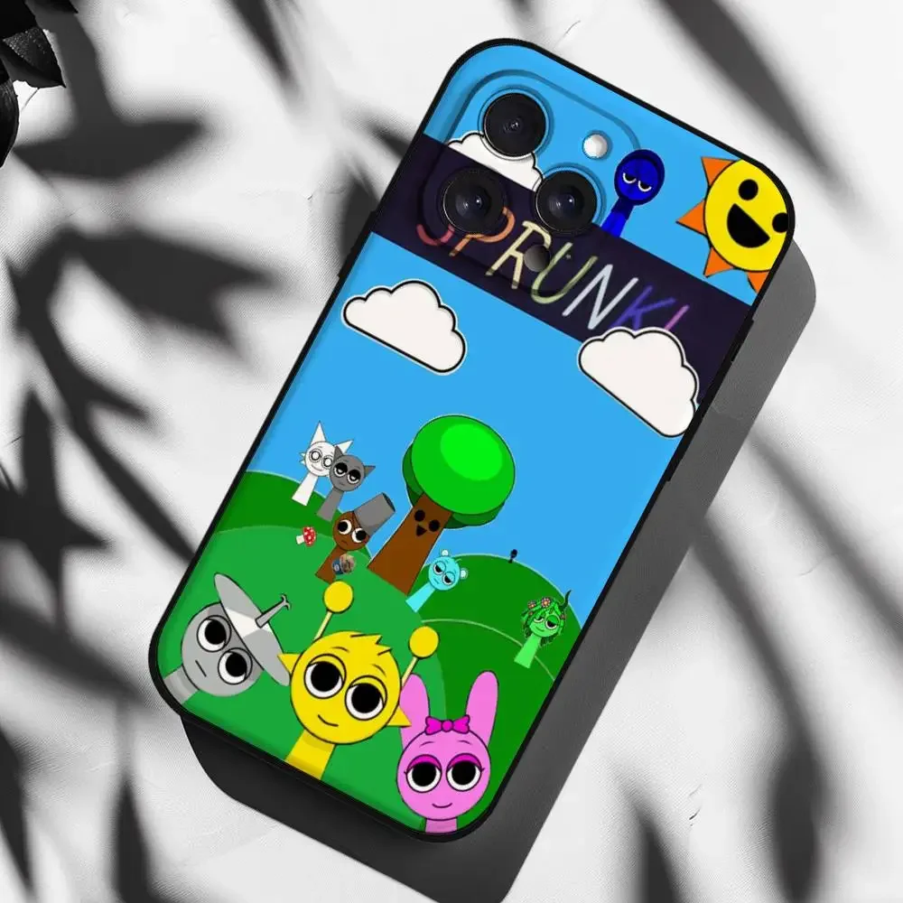 Чехол для телефона с забавным рисунком Sprunki для iPhone 17, 16, 15, 11, 12, 14, 13, Pro Max Mini X XS XR 7 Plus 16E, противоударный силиконовый чехол (art.: 3920d474d2e4b) - 3920d474d2e4b