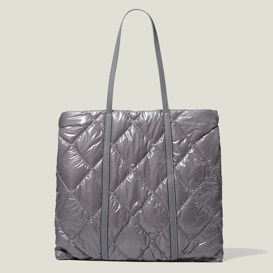 

2022 New Lingge Large Capacity Single Shoulder Women's Sewing Soft Filling Canvas Niche Design Checkered Bag Inspired Handbags