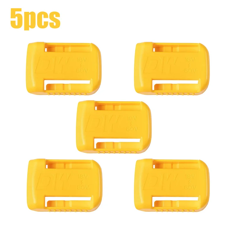

5pack держатель аккумулятора для Dewalt 18V 20V 60V держатель аккумулятора настенные крепления подставка крепление док-станция желтая пряжка