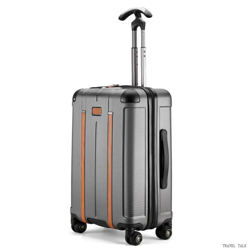 

TRAVEL TALE New Men And Women Spinner 20" Trolley Suitcase 24" ABS Rolling Luggage Bags For Traveling