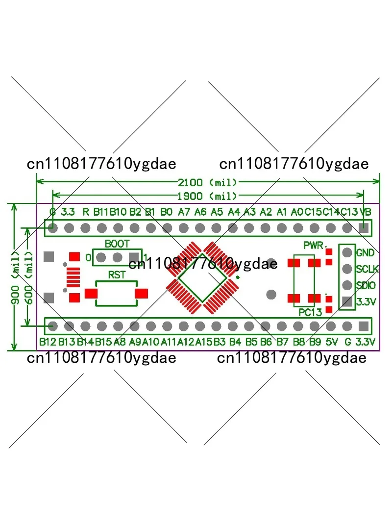 Фото Плата разработки STM32F072, ядро Cortex-M0, компактная система, новейший микроконтроллер STM32F072CBT6, встраиваемая электроника №3