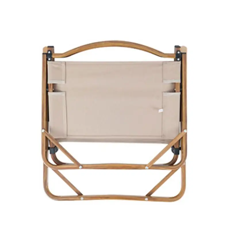 

Camping Folding Portable Chair Ultra Light Leisure Backrest Wooden Grain Armrest Chair Fishing Folding Chair