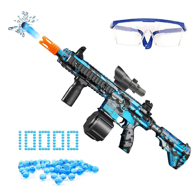 

Electric Gel Bullet Gun M416 Kids Gel Toy Gun For Outdoor Activities Environmental Friendly Gun Canvas painting