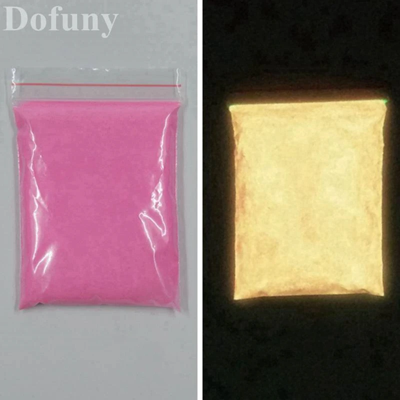 500 г/пакет персиковый светящийся порошок супер яркий фосфорный украшающий