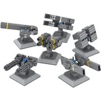 building blocks military moc base battle cannon attack guard weapons soldier figure accessories assembled kids toys gift