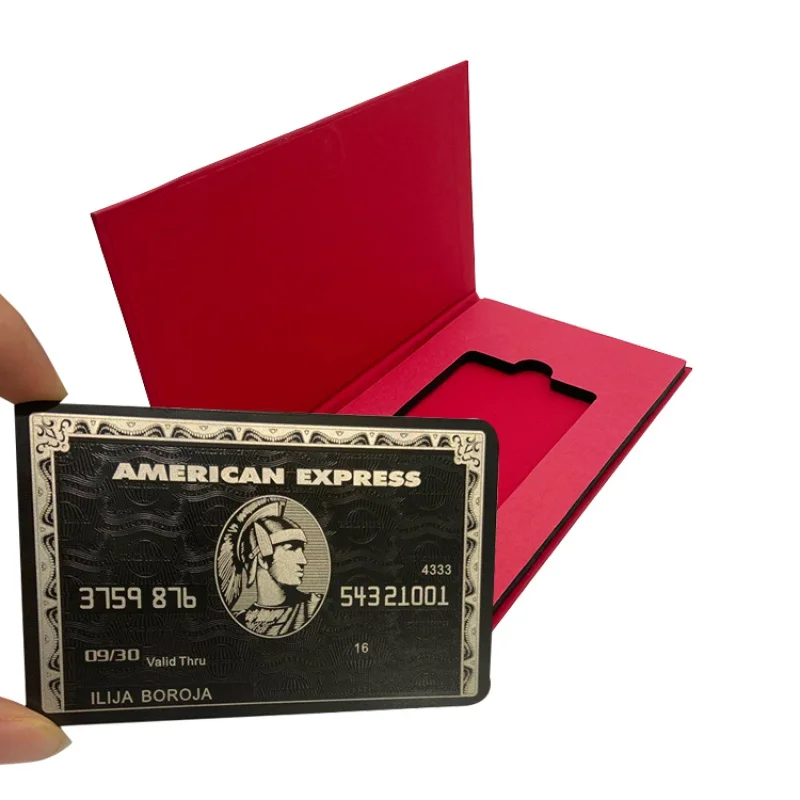 

NEW RFID Metal Card Contactless Card NFC Business Card Metal with Gift Box