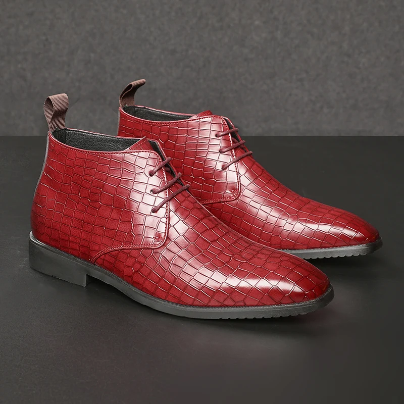 

Ботинки Челси мужские кожаные, Элегантные повседневные деловые ботинки, на шнуровке, Классические строгие, модельные, весна-Зима