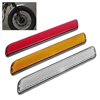 1 pair fit for harley soft tail 833 1200 motorcycle front fork reflector lower legs slider safety warning sticker