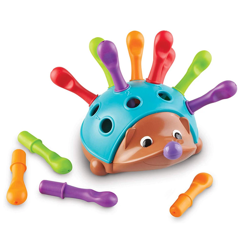 

Hedgehog Baby Montessori Training Focused on Children Fine Motor Hand Eye Coordination Fight Inserted Early Educational Toy Kids