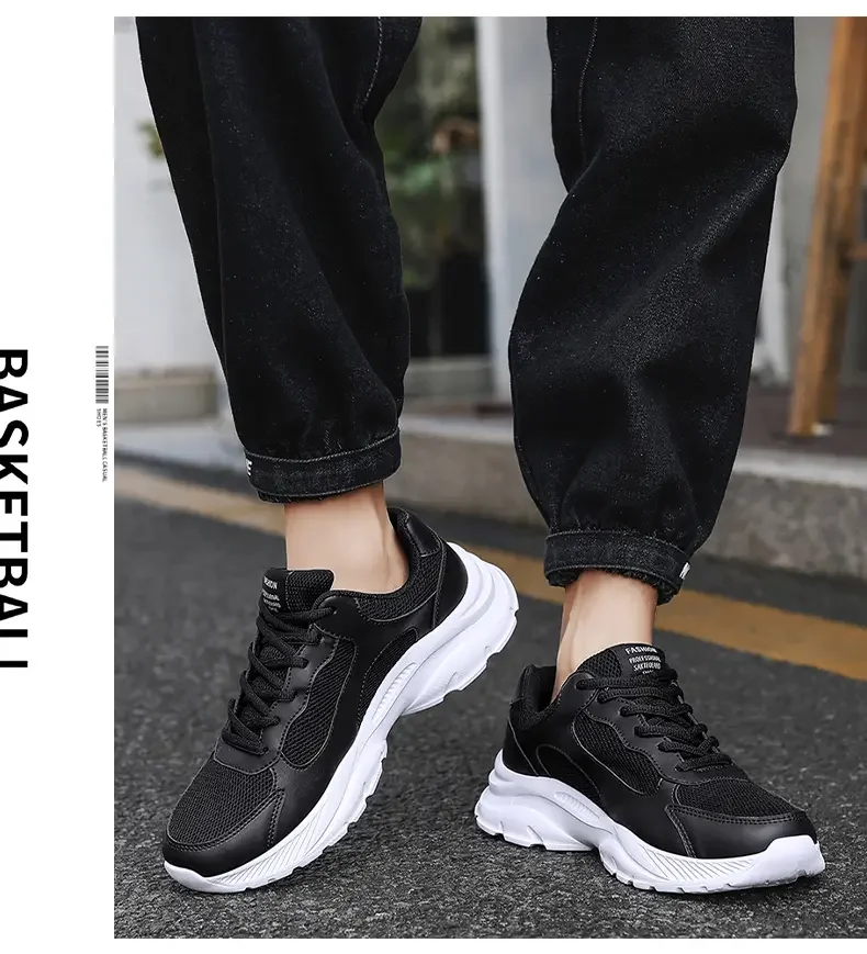 

Fashionable Non-leather Casual Shoes for Big Feet Men, Size 39-46