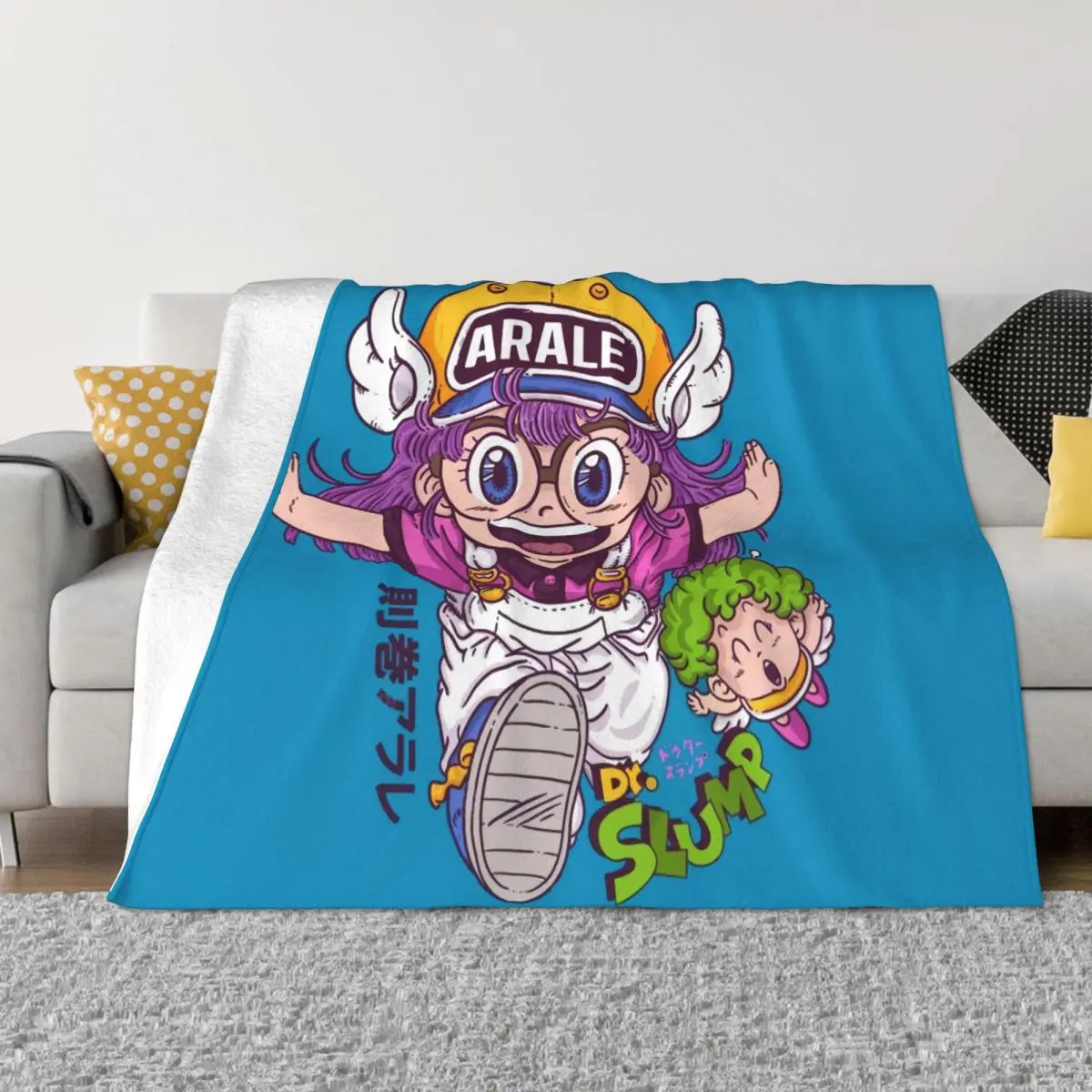 

Одеяло Dr.slump из аниме, Фланелевое милое удобное мягкое флисовое покрывало