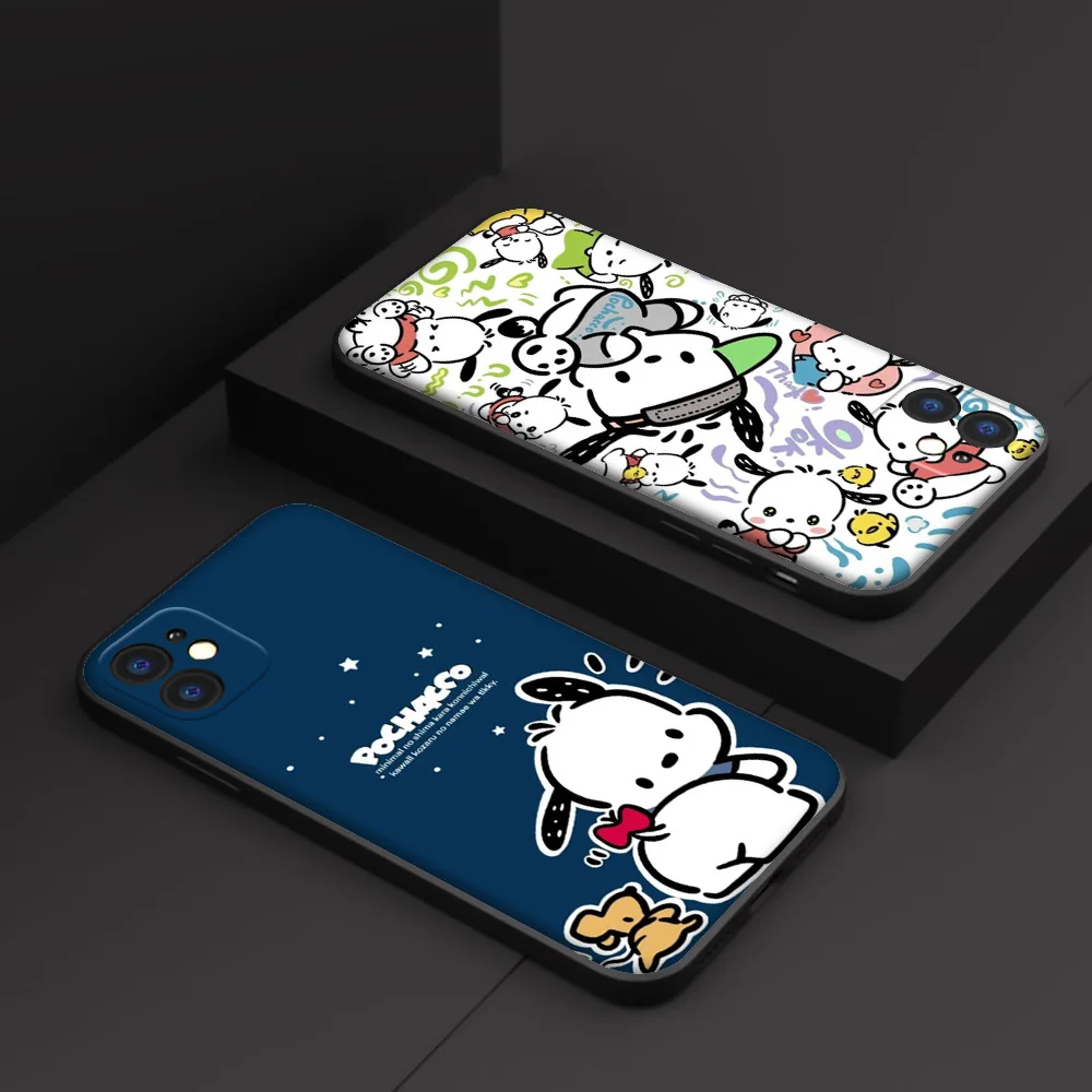 Фото SO48 Cute Pochacco Dog Case для Samsung Galaxy A41 A42 A71 A72 A73 J2 J4 J5 J6 J7 J8 A6 A7 A8 A9 Plus 2018 Prime Pro Core №3