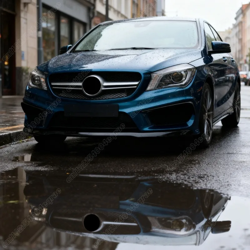 Комплект сплиттеров-спойлеров для переднего бампера Mercedes-Benz CLA Class X117 C117 CLA45 CLA200 CLA220 CLA250 CLA260 AMG 2013 2014 2015 (art.: 3920d8dcbfcc4) - 3920d8dcbfcc4