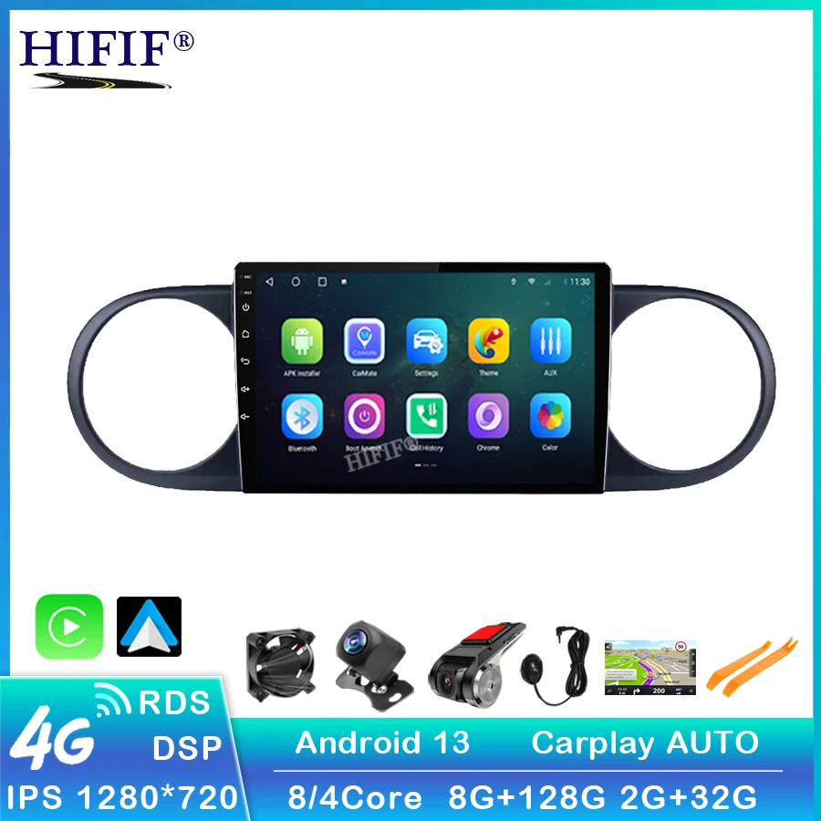 

For Toyota Corolla Rumion Tacoma 8+128G DSP Android 13 Navigation GPS Carplay Car Radio Multimedia Video Player Stereo Autoradio
