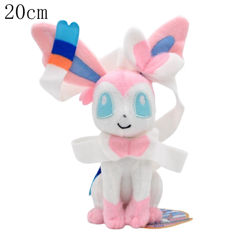 Pokemon Pikachu Eevee Family Plush Stuffed Dolls Espeon Sylveon Leafeon Flareon Jolteon Vaporeon Glaceon Toys Hobbies Xmas Gift