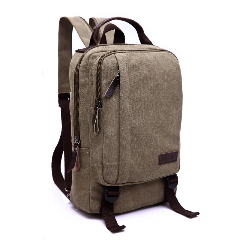 

Vintage canvas backpack fashion high quality laptop bag men and women travel bag large capacity wear-resistant backpack