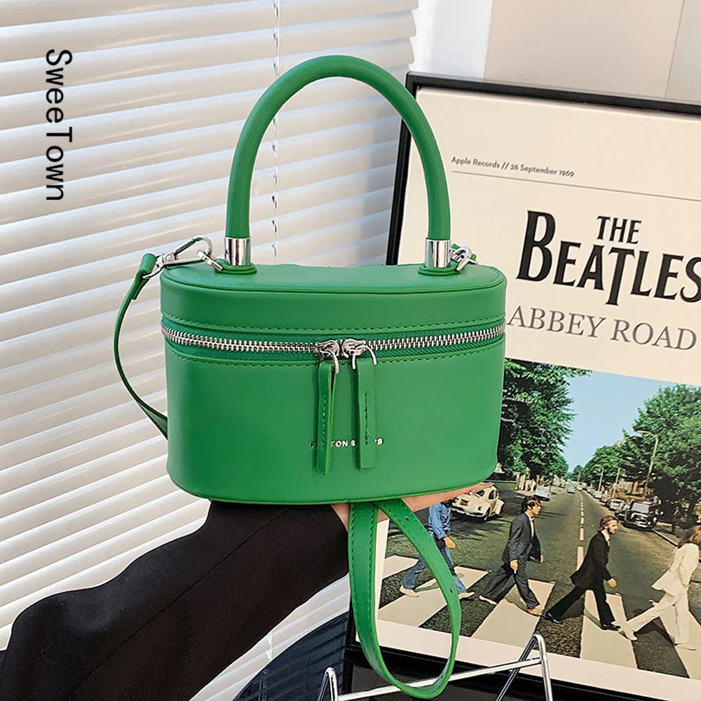 

Сумка-мессенджер женская с верхней ручкой, однотонная