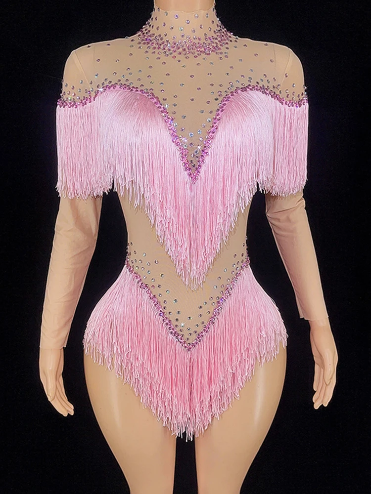 Женский комбинезон со стразами