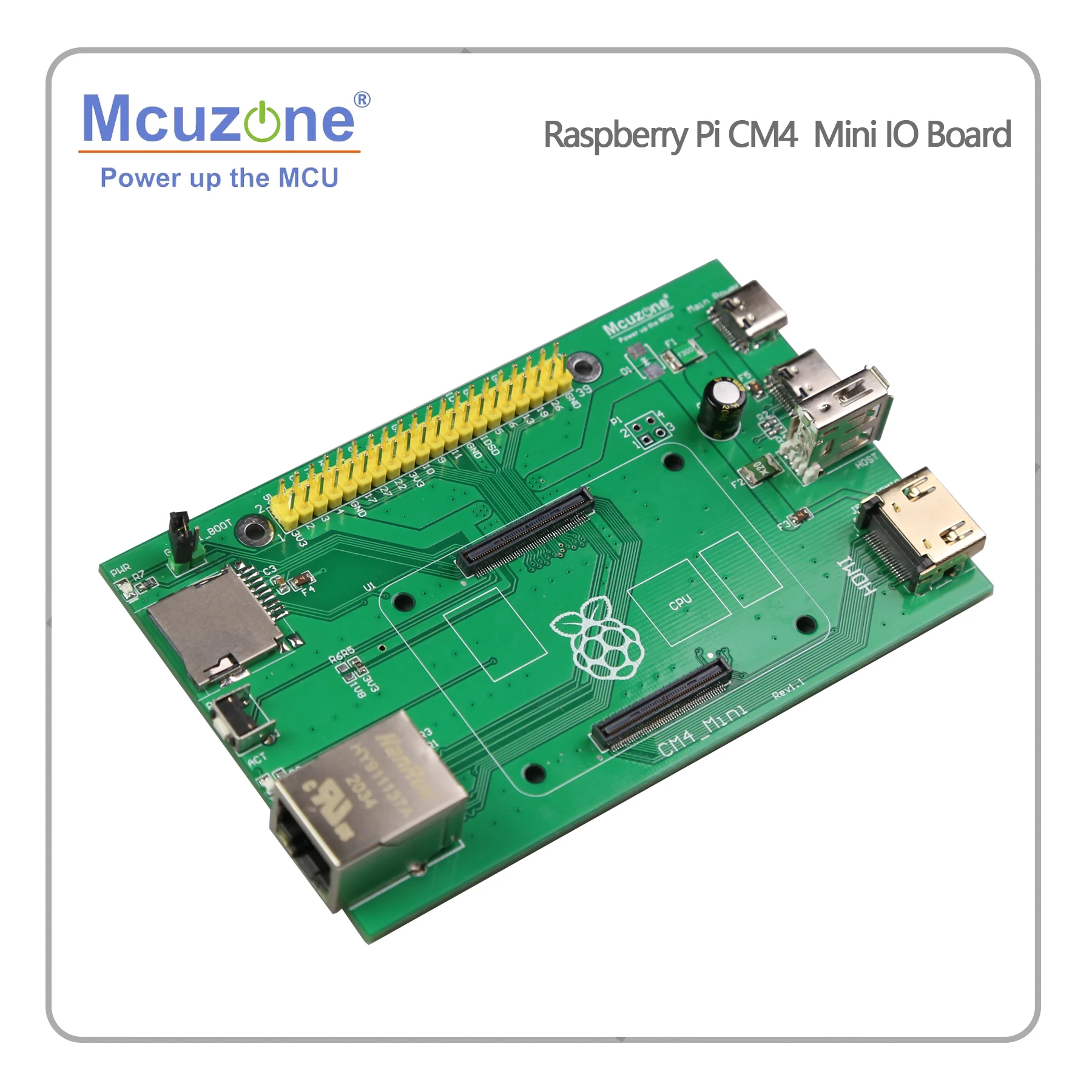 Плата Raspberry Pi CM4 mini IO компьютерный модуль 4 HDMI Giga Ethernet 40Pin TF Type-C USB радиатор корпуса