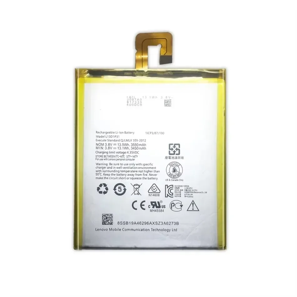 Новый аккумулятор L13D1P31 для Lenovo Pad A3500 S5000 S5000-H Tab 2 3 7 TB3 710I 710F A7 A7-30 A7-10F A7-20F